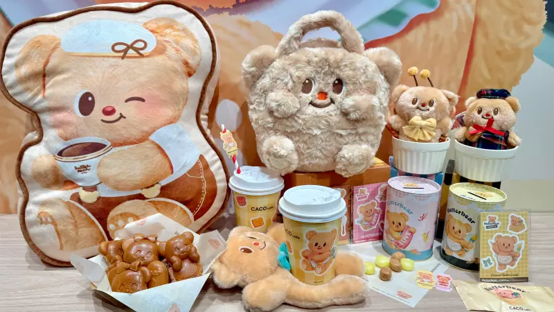 台北東區CACO聯名Butterbear奶油小熊！雞蛋糕配咖啡　周邊全開箱