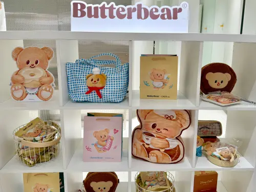 ▲CACO聯名Butterbear奶油小熊，超狂周邊讓人選擇障礙。（圖／記者蕭涵云攝）
