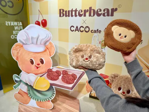 ▲台北東區CACO聯名Butterbear奶油小熊，快來朝聖。（圖／記者蕭涵云攝）