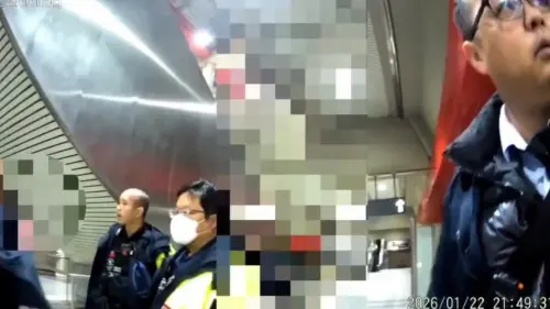 ▲警方到場後發現陳男情緒依舊激動，且不滿遭到裁罰不斷咆哮。（圖／翻攝畫面）