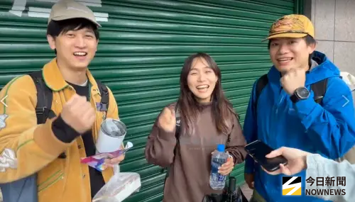 ▲艾力克斯霍諾德（Alex Honnold），原本預計今日攀登台北101，卻因天候關係將延期至明日，粉絲也呼籲安全第一，不要為了爬而爬。（圖／記者黃聖凱攝）