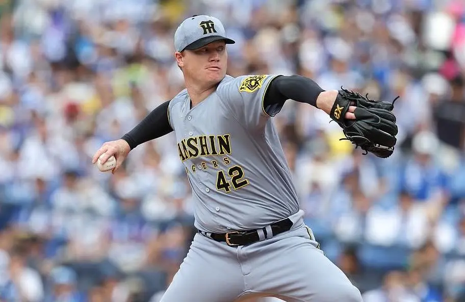 ▲中信兄弟簽下前阪神虎洋投黎克，日媒指出，黎克曾表達續留阪神隊的意願，不過後續雙方並未達成續約共識。（圖／取自阪神虎隊臉書）