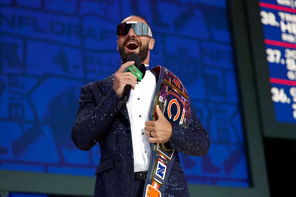 ▲日前有台灣網友發現，WWE（世界摔角娛樂）的頂尖巨星羅林斯（Seth Rollins）已低調抵台，並在社群平台曬出照片，引起討論。（圖／美聯社／達志影像）