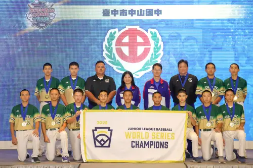 ▲2025LLB次青少棒冠軍臺中中山國中。（圖／台灣世界少棒聯盟提供）