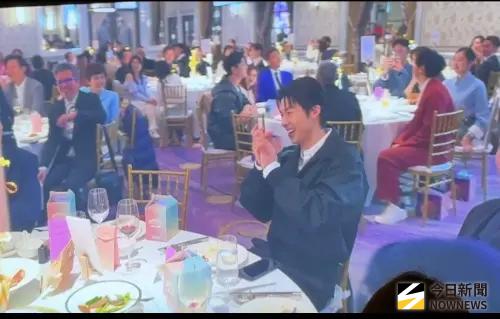 ▲陳漢典與LULU今晚辦婚宴，男神許光漢（如圖）現身祝福，讓LULU在台上自嘲：「婚結太早。」（圖／記者王意馨攝影）