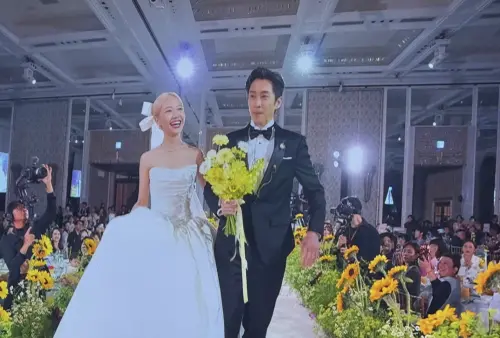 ▲Lulu（左）與陳漢典婚禮，搭配了好幾首迪士尼幾部經典動畫的主題曲。（圖／記者蘇詠智攝）