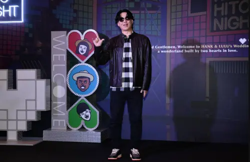 ▲才宣布婚訊不久的蕭煌奇，只拍照沒有接受訪問。（圖／記者林柏年攝）