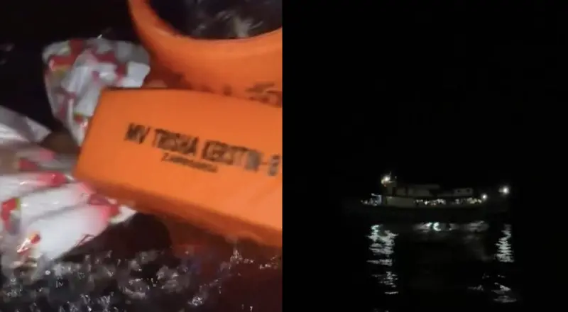 ▲菲律賓南部一艘載有超過350人的渡輪，於深夜航行途中突然沉沒，造成至少7人不幸罹難。（圖／翻攝自X）