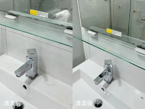 ▲原PO使用「魔術靈水垢瞬潔」清潔浴室，大讚效果很好。（圖／翻攝自「我愛全聯-好物老實說」臉書社團）