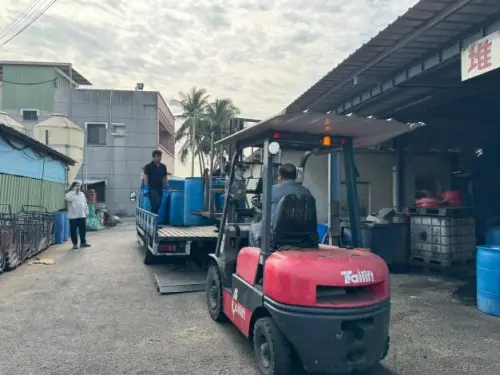 ▲台南仁德區一家畜牧場違法收受廚餘遭裁罰。（圖／台南市環保局）