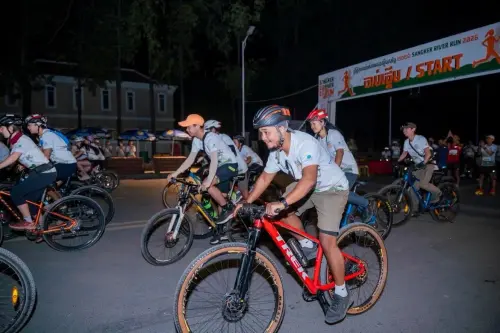 ▲路跑有全馬、半馬、十公里及三公里趣味路跑，同時還有腳踏車42公里騎乘。（圖／法爾藝術學院）