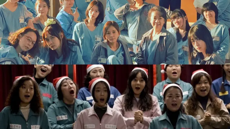 ▲《陽光女子合唱團》原作是2010年的韓國神作《美麗的聲音》（下），都是講述女子監獄裡的辛酸與感人故事，當年票房賣破6億台幣。（圖／《하모니》Naver劇照、《陽光女子合唱團》臉書）