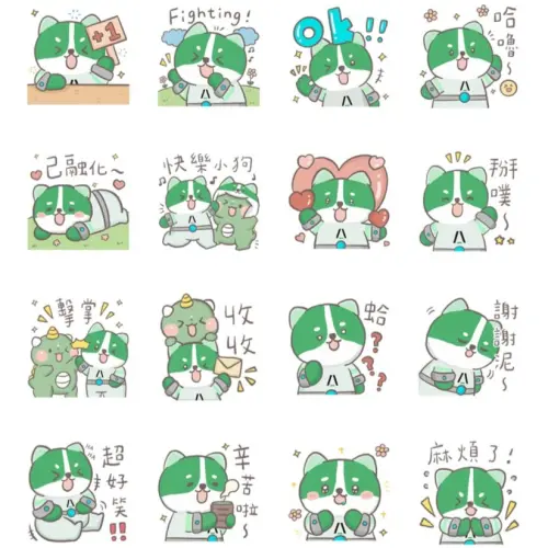 ▲LINE免費貼圖「安富利小洲的科技日常」。（圖／取自LINE）