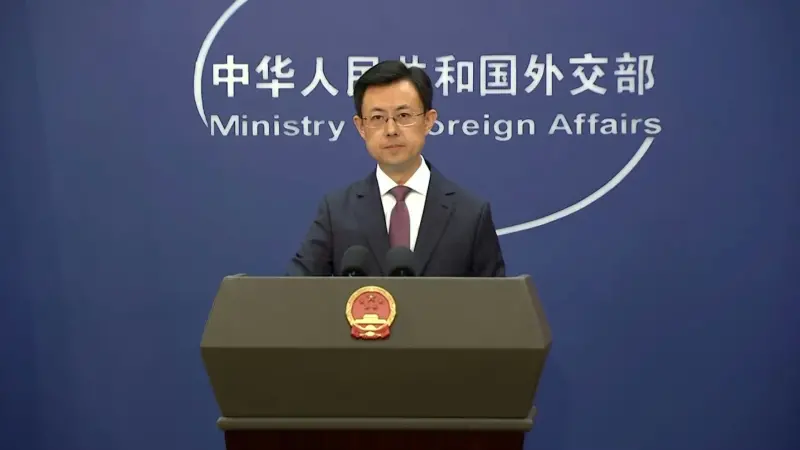 ▲中國外交部發言人郭嘉昆。（圖／翻攝自微博）