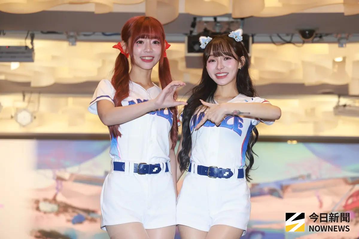 ▲國際賽限定應援啦啦隊CT Amaze今（27）日36人全員到齊，與球迷相見歡，談到有可能對決大谷翔平，林襄（右）開玩笑地說，很期待再看到大谷，但也希望對方「能手下留情啦！」（圖／記者葉政勳攝 , 2026.01.27）