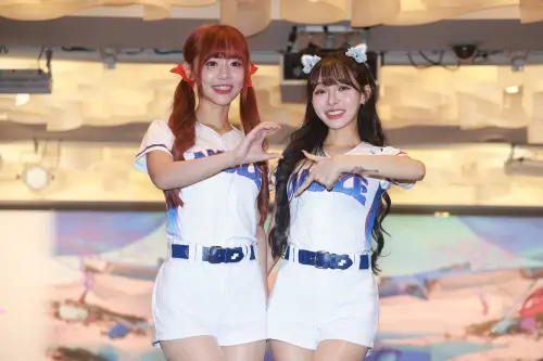 ▲國際賽限定應援啦啦隊CT Amaze今（27）日36人全員到齊，與球迷相見歡，談到有可能對決大谷翔平，林襄開玩笑地說，很期待再看到大谷，但也希望對方「能手下留情啦！」（圖／記者葉政勳攝 , 2026.01.27）