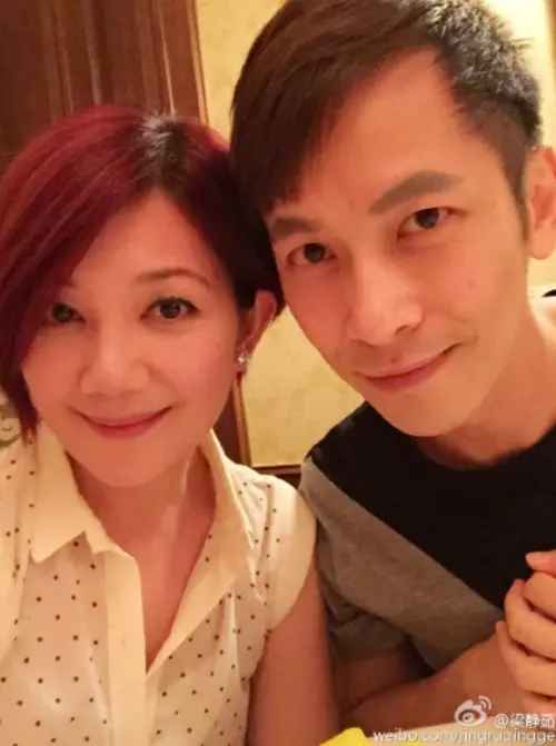 ▲好歌喉來自基因？張智成（右）表妹是梁靜茹（左）。（圖／梁靜茹微博）