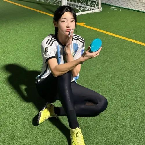 ▲金珉志被譽為「田徑場上的Karina」。（圖／翻攝自金珉志IG@arb0r_day）