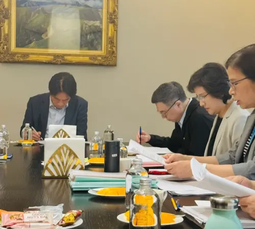 ▲賴清德與行政團隊在官邸開會。（圖／總統府提供）