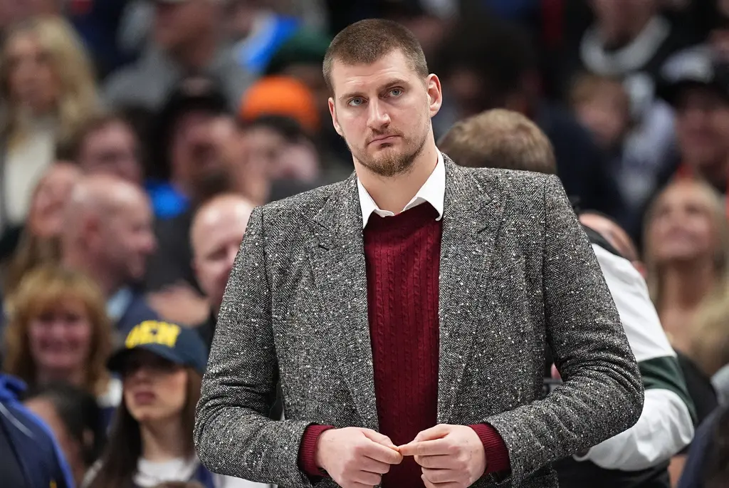 ▲因膝傷缺席長達14場比賽的三屆MVP尼古拉·約基奇（Nikola Jokić），目前傷勢復原進度良好，已正式進入回歸前的最後準備階段。（圖／美聯社／達志影像）