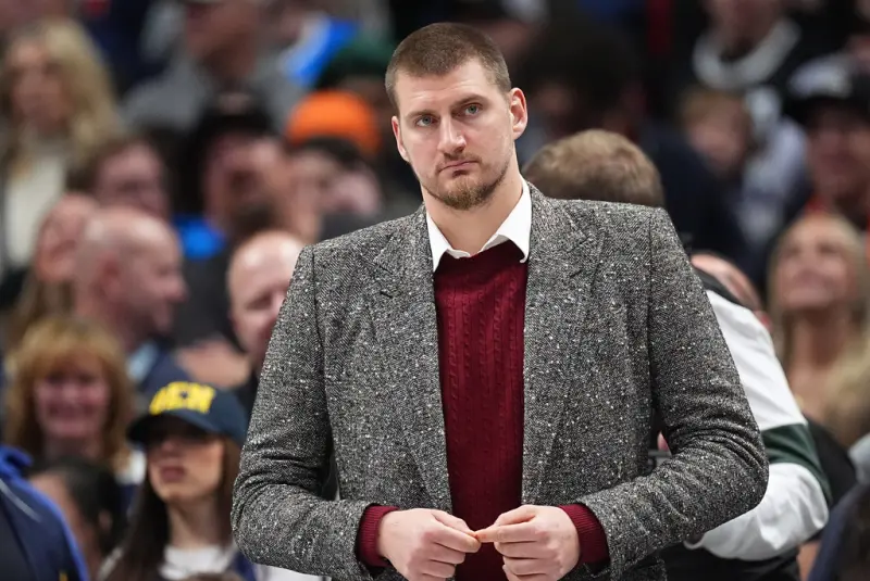 ▲因膝傷缺席長達14場比賽的三屆MVP尼古拉·約基奇（Nikola Jokić），目前傷勢復原進度良好，已正式進入回歸前的最後準備階段。（圖／美聯社／達志影像）