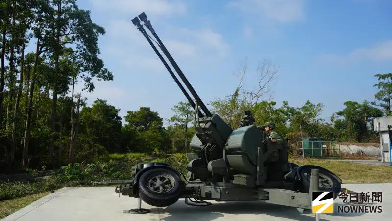 ▲空軍35快砲。（圖／記者呂炯昌攝，2026.01.28）