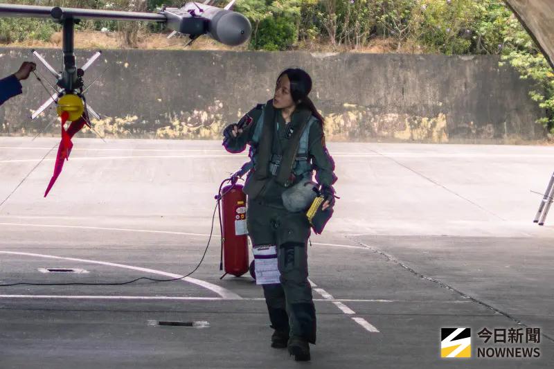 ▲F-16V上尉女飛官陳怡慈。（圖／國防部提供）