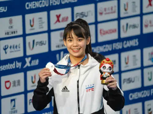 ▲胡子萱2023年在成都世大運拿下跆拳道品勢女子個人賽銀牌。（圖／長興影視提供）