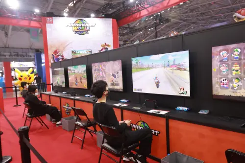 ▲2026台北國際電玩展任天堂攤位。（圖／記者吳翊緁攝）