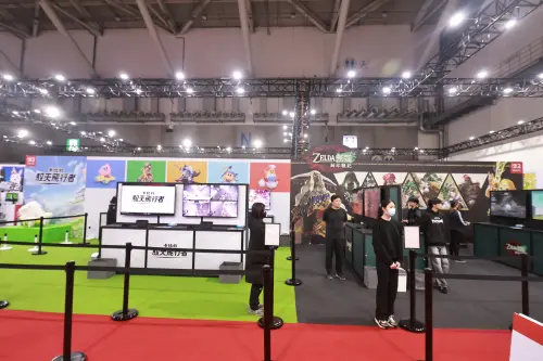 ▲2026台北國際電玩展任天堂攤位。（圖／記者吳翊緁攝）