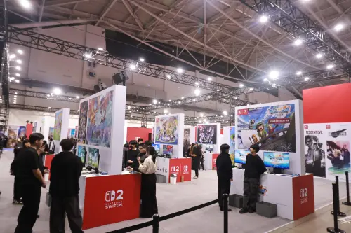 ▲2026台北國際電玩展任天堂攤位。（圖／記者吳翊緁攝）