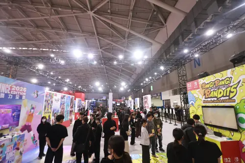 ▲2026台北國際電玩展任天堂攤位。（圖／記者吳翊緁攝）