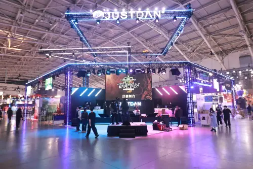 ▲2026台北國際電玩展傑仕登攤位。（圖／記者吳翊緁攝）