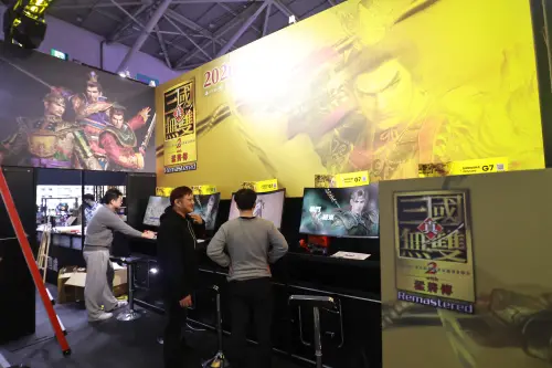 ▲2026台北國際電玩展光榮特庫摩攤位。（圖／記者吳翊緁攝）