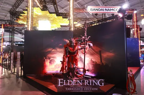 ▲2026台北國際電玩展萬代南夢宮娛樂攤位。（圖／記者吳翊緁攝）