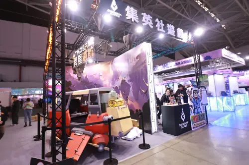 ▲2026台北國際電玩展集英社遊戲攤位。（圖／記者吳翊緁攝）