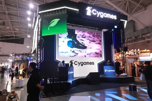 ▲2026台北國際電玩展Cygames攤位。（圖／記者吳翊緁攝）
