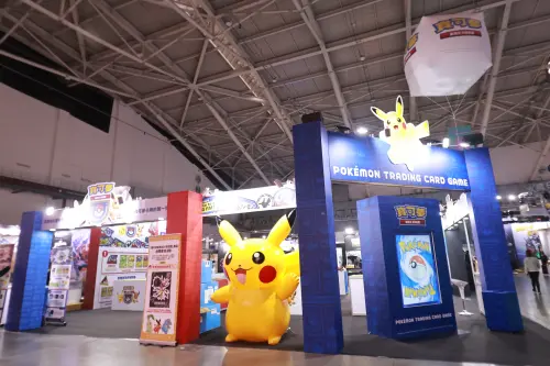 ▲2026台北國際電玩展寶可夢卡牌攤位。（圖／記者吳翊緁攝）