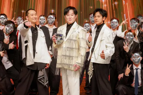 ▲陽帆（中）與浩角翔起表演《愛的迷惑》，直呼：「他們表現得比我好！」（圖／民視提供）