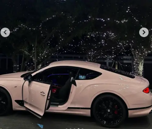 ▲嚴珮瑜在IG分享賓利跑車，被網友調侃怎麼不是納智捷。（圖／嚴珮瑜IG@michelleyen__）