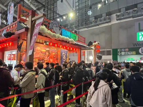 ▲2026台北國際電玩展開幕日，冒險RPG遊戲《棕色塵埃2》玩家非常踴躍。（圖／記者張志浩攝）