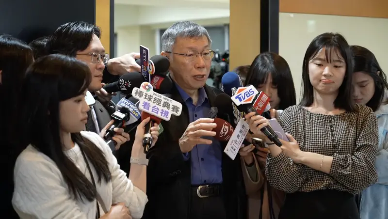 ▲民眾黨創黨主席柯文哲說，他和黃國昌分工合作，立法院給黃處理。（圖／翻攝畫面）