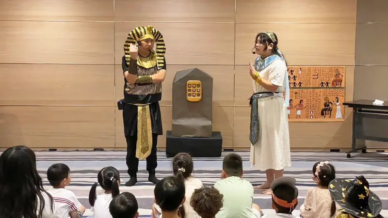 ▲和逸飯店·台南西門館推出親子主題「COZZI 考古探險隊」、房客限定「法老王的秘密任務」等活動。（圖／ 和逸飯店·台南西門館提供）