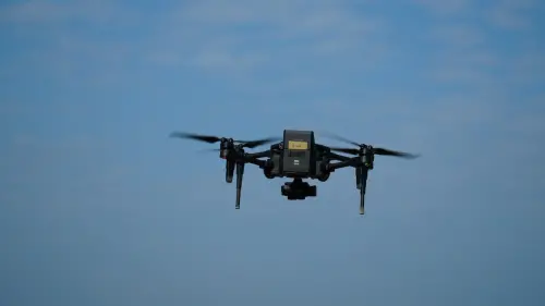 ▲陸戰隊小型監偵型無人機。（圖／記者呂炯昌攝）