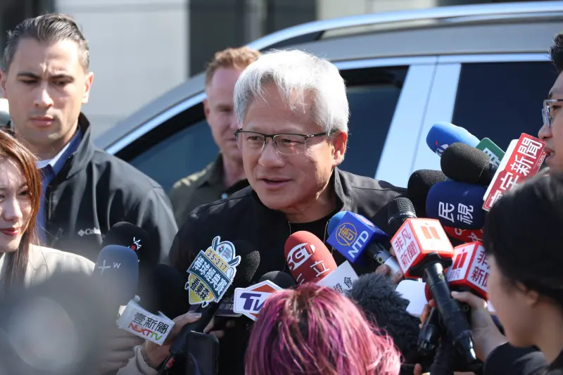 ▲輝達執行長黃仁勳表示，記憶體對AI的未來至關重要。（圖╱記者陳明安攝）