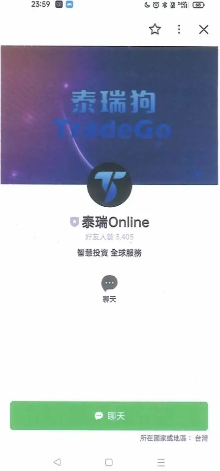 ▲該詐欺集團自行開發假投資APP「TradeGO」（泰瑞狗）掌控後台權限，竄改獲利數據營造高報酬假象，誘使被害人誤信獲利而持續投入鉅資，直至無法出金才驚覺受騙。（圖／記者郭凱杰翻攝）