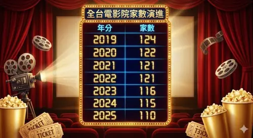 ▲新冠肺炎疫情前（2019年）、後（2020年至今）全台電影院、影城的家數持續減少，但在映演業者眼中，還不需要太悲觀。（圖／Gemini AI／記者蘇詠智監製）