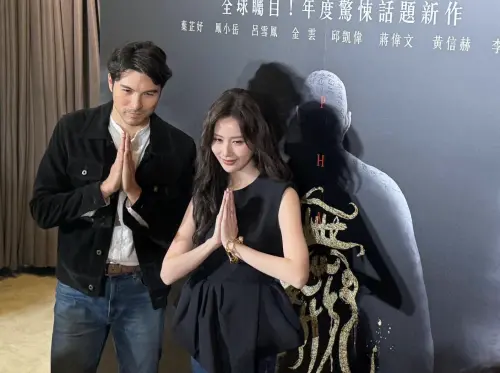 ▲鳳小岳（左）與葉芷妤（右）是台灣電影的新鮮組合，《無形》受到觀眾期待。（圖／記者蘇詠智攝）