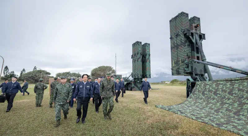 ▲賴清德春節勗勉，空軍792旅第613營2連。（圖／總統府提供）