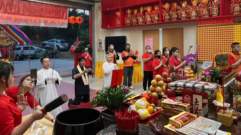 ▲雲天宮每年農曆12月15日求國運籤，上元節解籤。（圖／翻攝畫面）